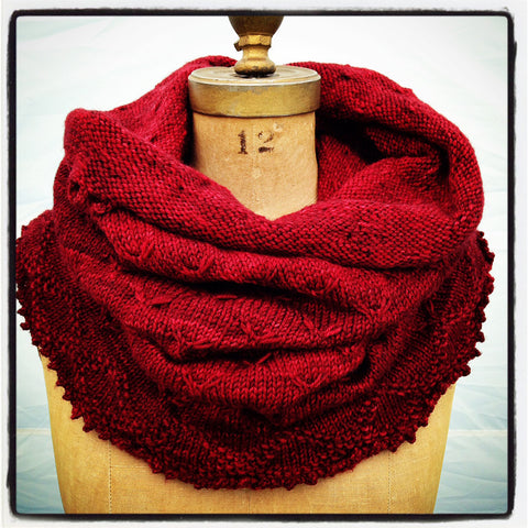 Knitting Pattern Chunky Cowl Snood DIGITAL DOWNLOAD Easy Quick to Knit